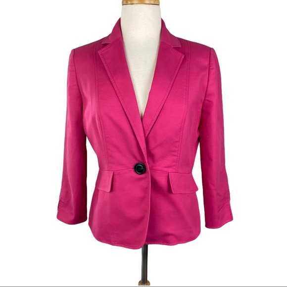 Kasper Pink Jacket with single Button - Picture 3 of 11
